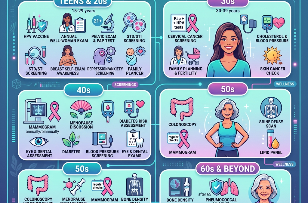 Women’s Health Checks by Age: What to Prioritise in Your 20s, 30s & 40s+